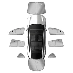 3W Car Window Shades for Model Y Juniper 2025-2026 8PCS Privacy Protection Sunshade Car Accessories - 3Wliners