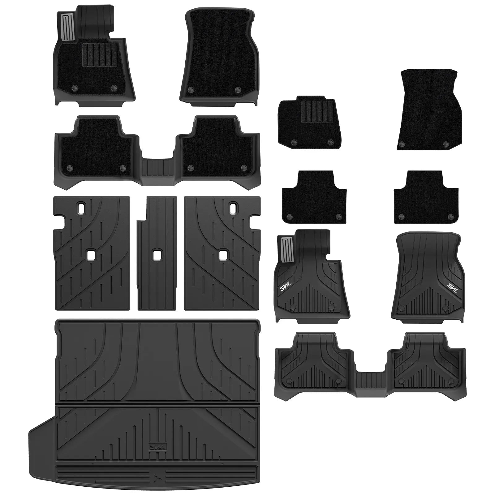 3W BMW X3 2025-2026 Floor Mats & Cargo Liner Full Set Thorex™ All-Weather Protection - 3Wliners