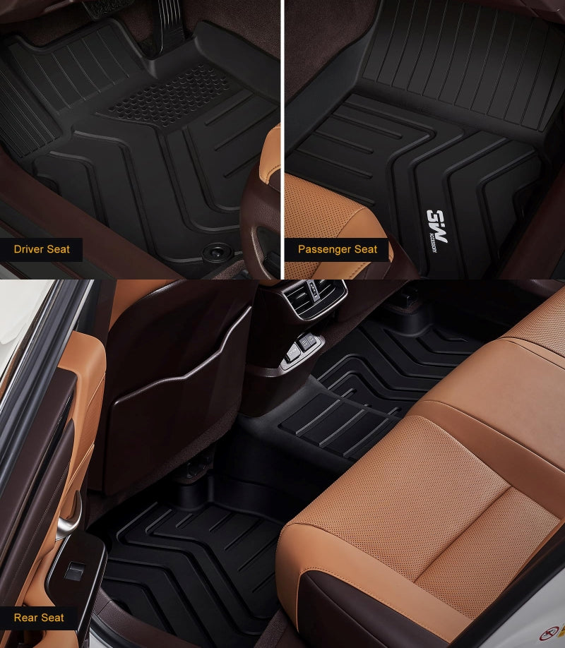 3W Lexus ES 2019-2024 ES350 ES300h Custom Floor Mats TPE Material & All-Weather Protection Vehicles & Parts 3Wliners   