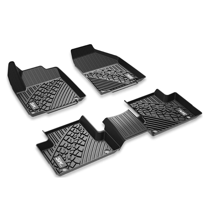 3W Floor Mats Dodge Durango 2016-2024 (2nd Row Bench Seating Only) TPE Material & All-Weather Protection Vehicles & Parts 3Wliners 2016-2021 Dodge Durango 2016-2024 1st&2nd Row Mats