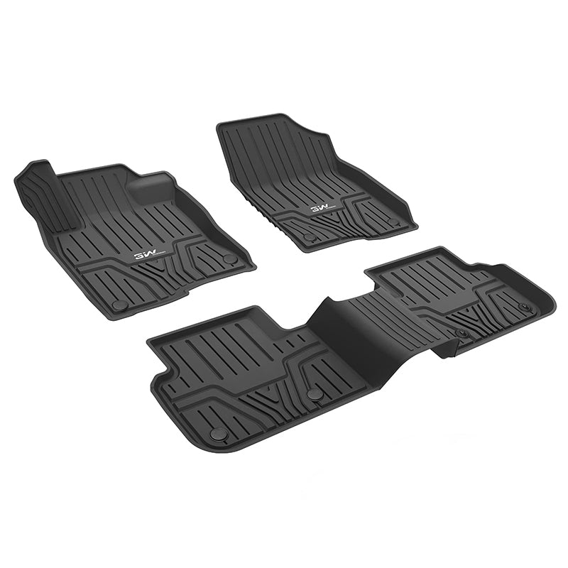 3W Honda Civic 2022-2024 (Non Hatchback) Custom Floor Mats Cargo Liner TPE Material & All-Weather Protection Vehicles & Parts 3Wliners 2022-2024 Civic 2022-2024 1st&2nd Row Mats