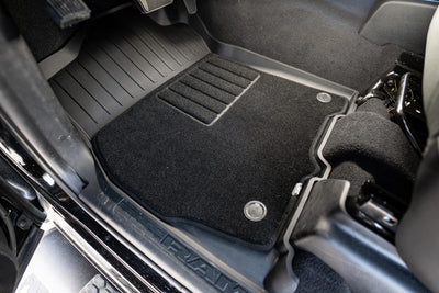 3W Custom Floor Mats for 2019-2026 Ram 2500/3500 Crew Cab with Bucket Seats (Not for PTO KIT Models & Only for Carpet Floor) Thorex™ All-Weather Protection