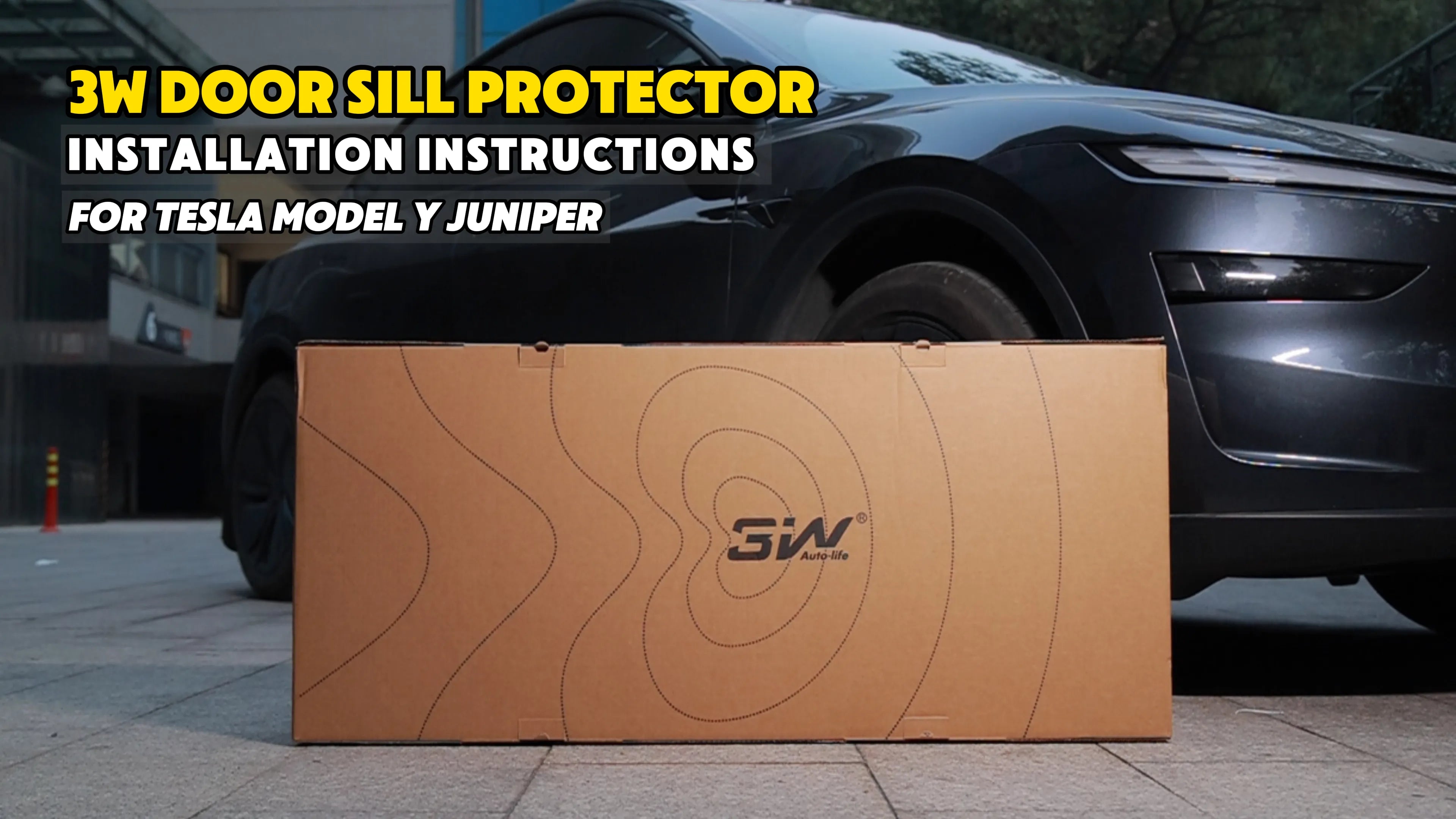 3w Door Sill Protector Installation Instructions For Tesla Model Y Juniper