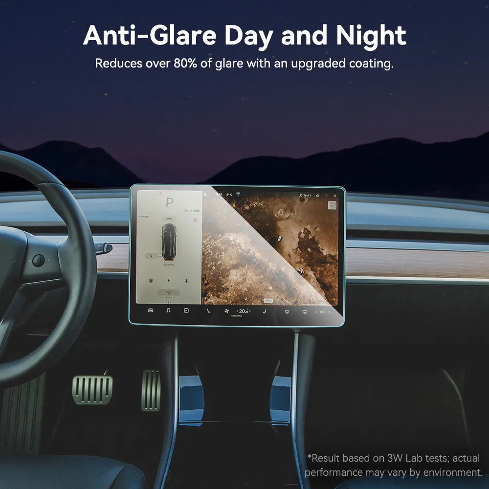 3W Tempered Glass Screen Protector For Tesla Model 3 Highland 2024-2025/ Y Juniper 2025-2026 Car Accessories