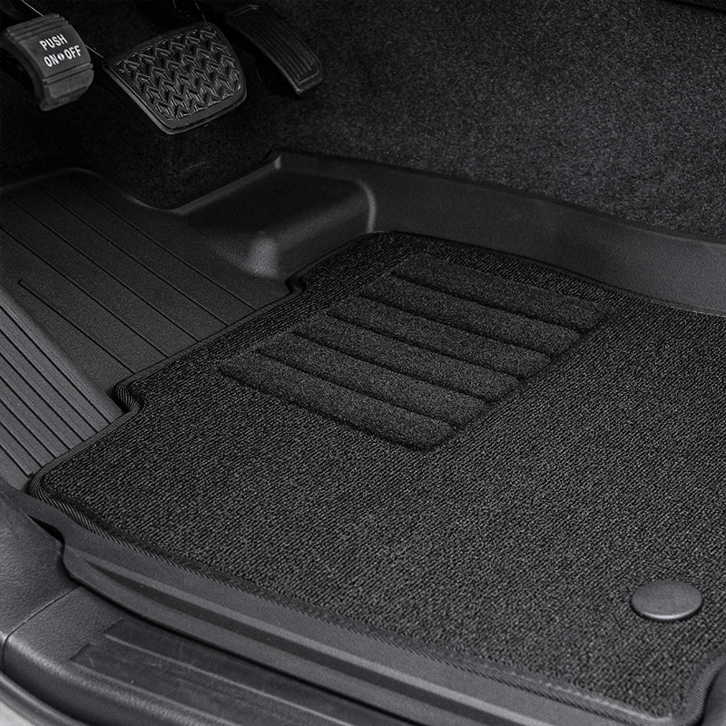 3W Toyota Tundra 2022-2024 Custom Floor Mats CrewMax Cab Only TPE Material & All-Weather Protection Vehicles & Parts 3Wliners   