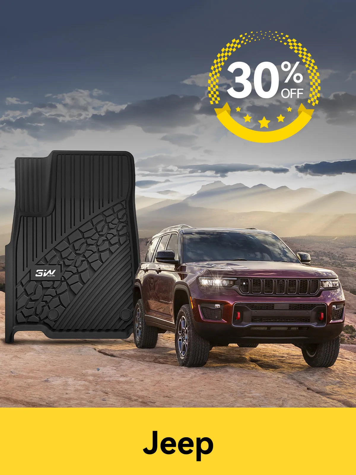 3W 2026 EJS Jeep Floor Mats