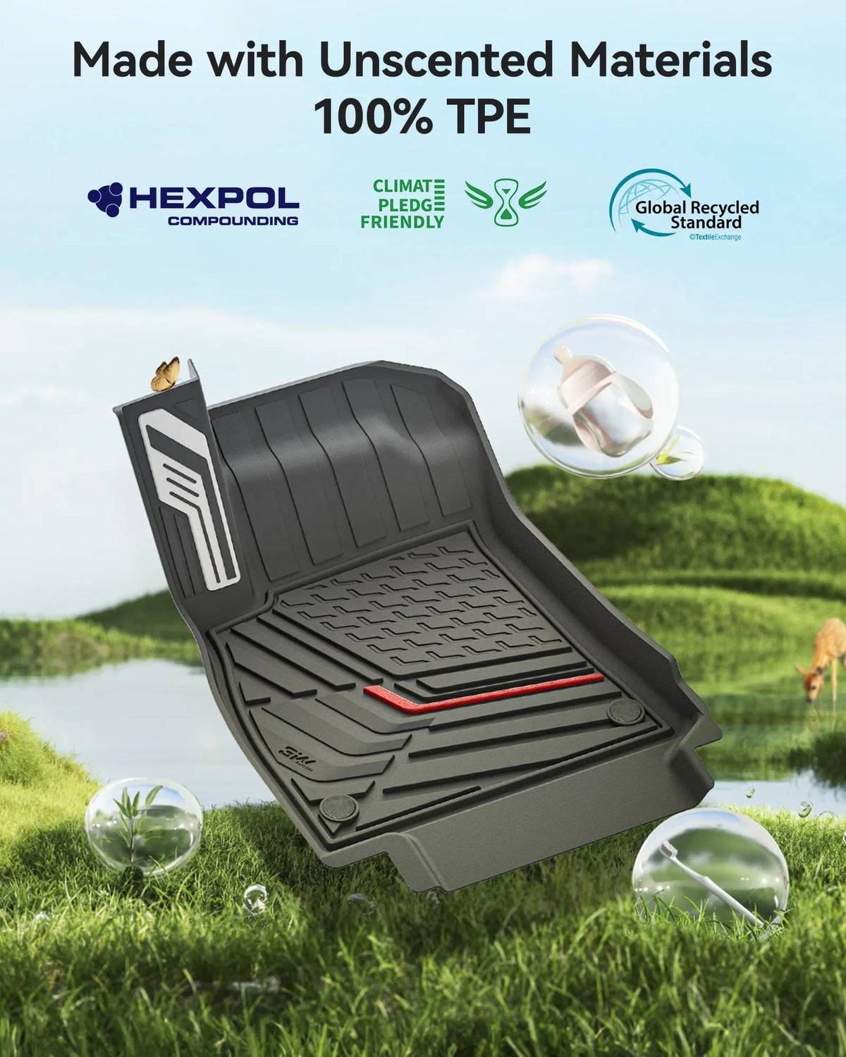 3W 2026-2027 Audi A6 Floor Mats | Thorex™ All Weather Protection (Not Fit PHEV)