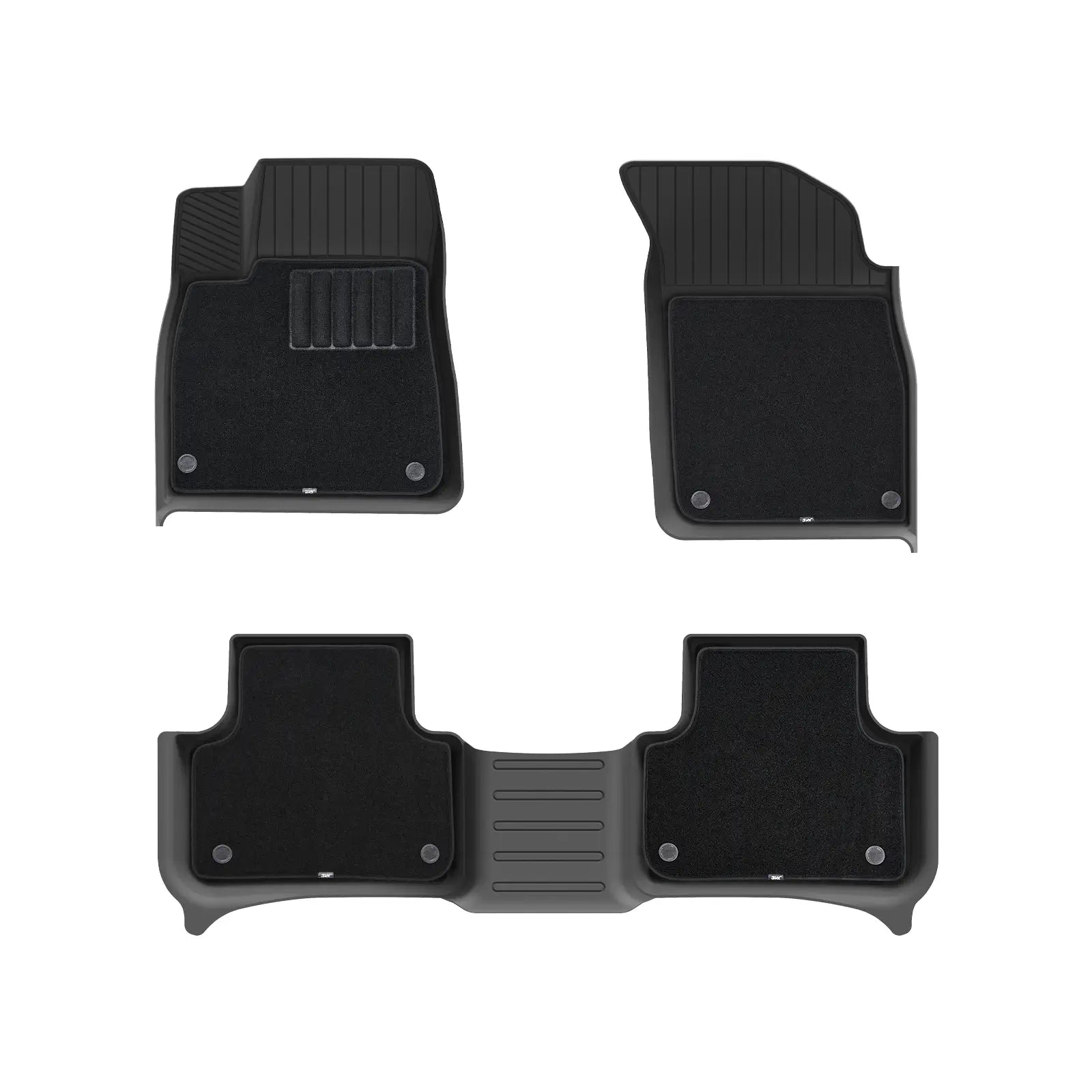 3W Audi Q8 SQ8 2019-2025 Custom Floor Mats Thorex™ All-Weather Protection - 3Wliners