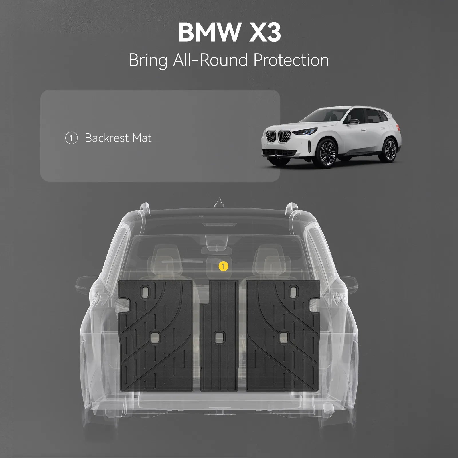 3W BMW X3 2025 2026 Floor Mats & Cargo Liner Full Set Thorex™ All-Weather Protection - 3Wliners
