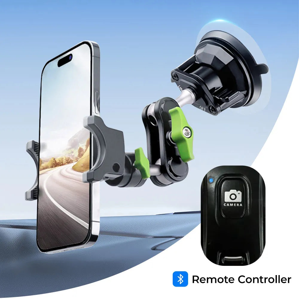 3W Car Phone Mount Never-Drop & Ultra-Stable Holder