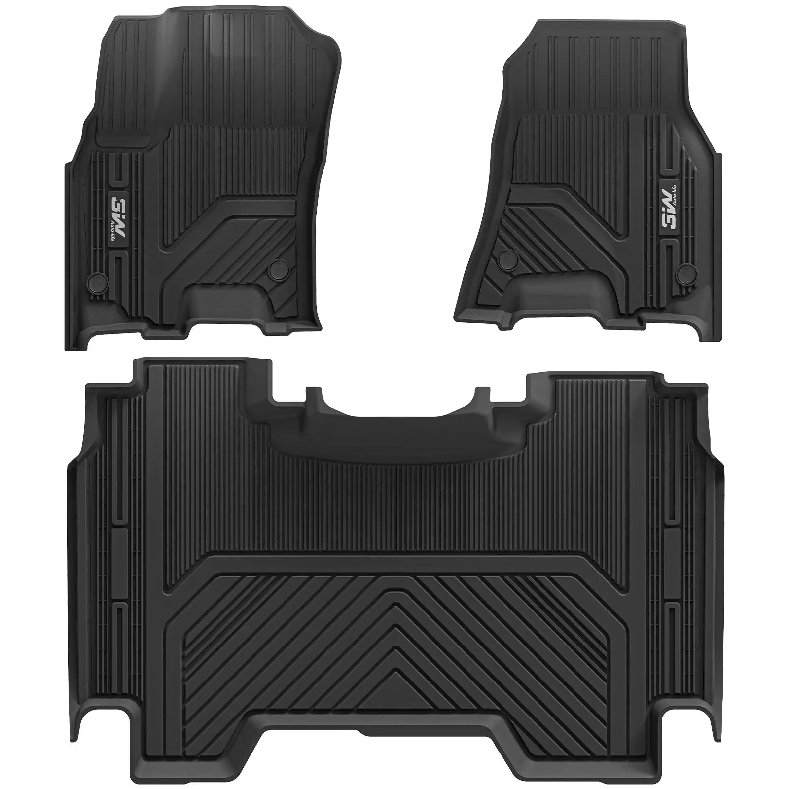 3W Dodge Ram 1500 2025 Custom Floor Mats Thorex™ All-Weather Protection