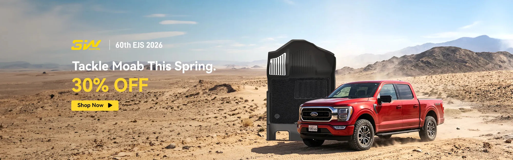 3W Floor Liners 2026 EJS Ford F150 PC