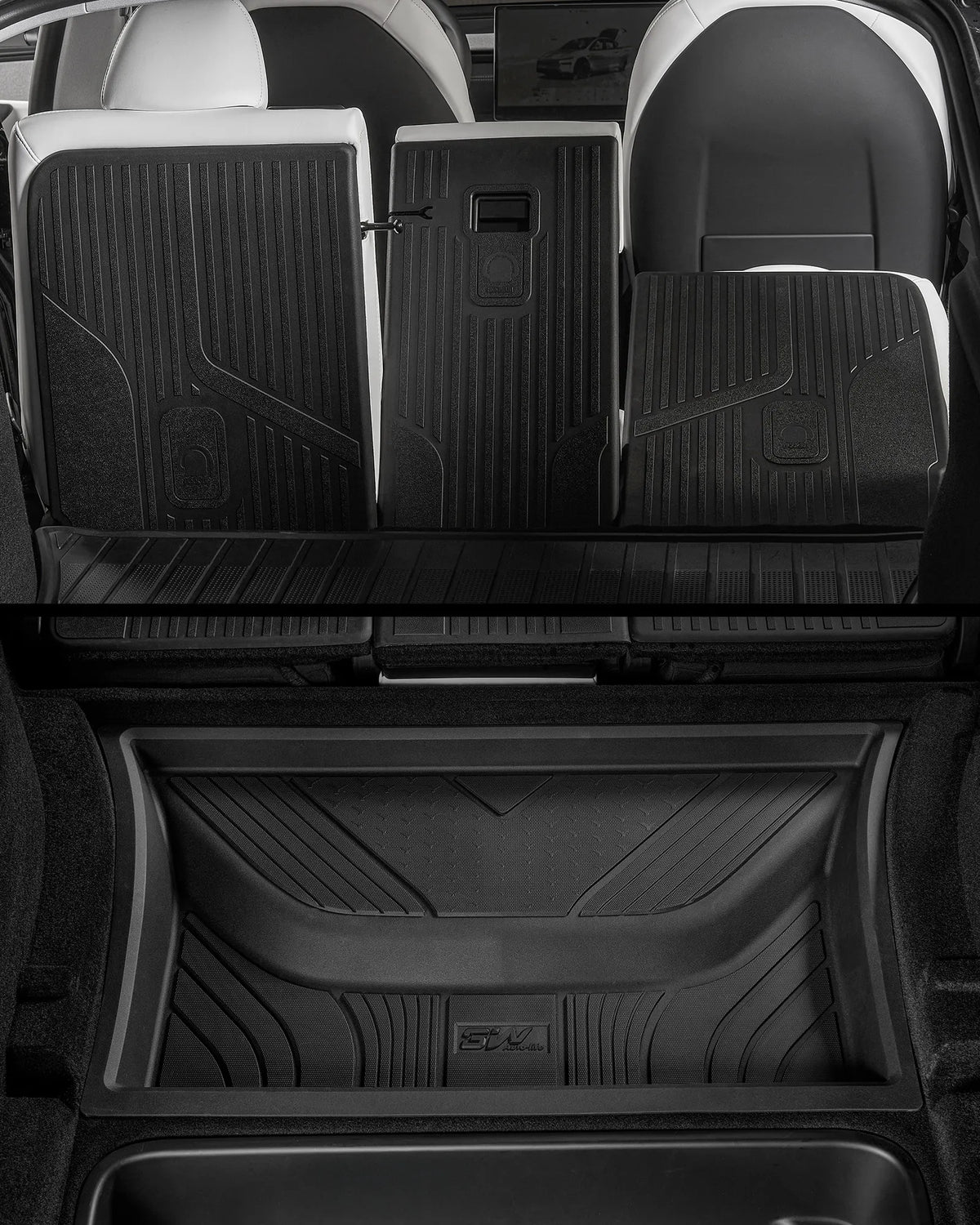3W Floor Mats / Trunk Mat for Tesla Model Y Juniper 2025-2026  All Weather Protection Floor Mats Trunk Mat Back Seat Cover Set Full Protcetion