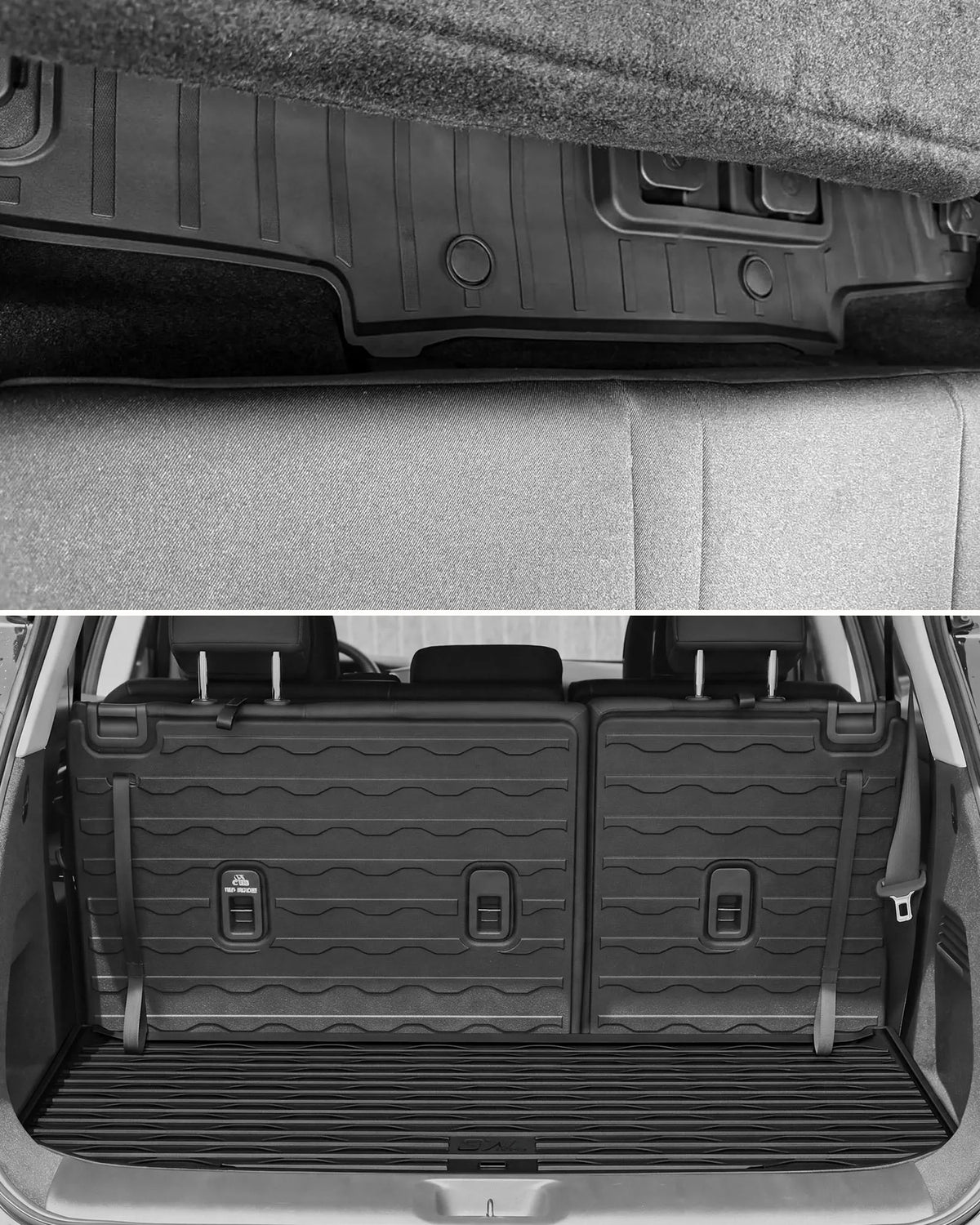 3W Floor Mats for Nissan Pathfinder 8 Seat 2022-2025  All-Weather Protection Custom Fit Car Floor Mats