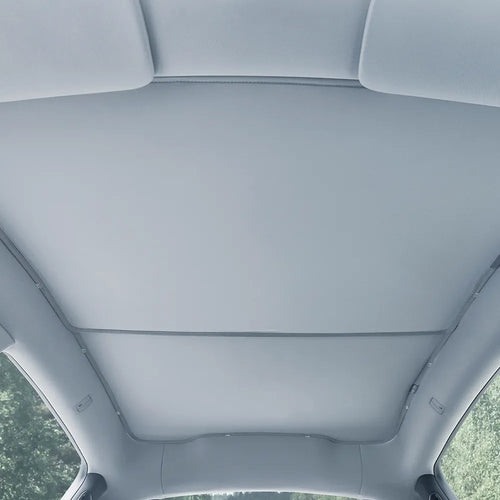 3W Foldable Car Sunshade for Tesla Model Y Juniper 2025-2026 UV Heat Insulation Sunroof Car Accessories