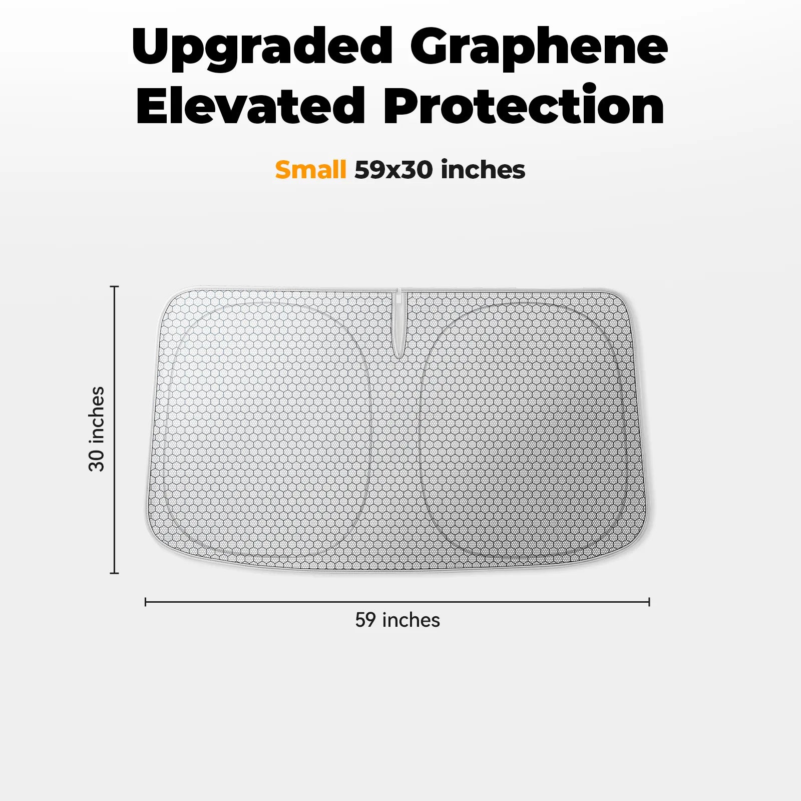 3W Graphene Car Windshield Sun Shade for BMW 1-4 Series,IX,I4,I7- Advanced Cooling Tech Foldable Front Window Sunshade, 100% UV Block & Heat Shield Visor Protector(59''L*30''W)