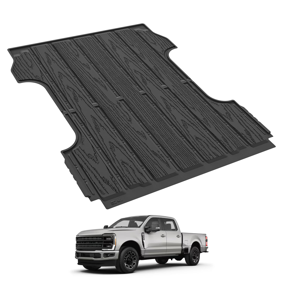 PIT66 Tappetini In TPE Per Ford F250/F350/F450/F550 Super Duty Crew Cab 2017-2024 – Set 3 Pezzi, Antiscivolo, 4 Stagioni