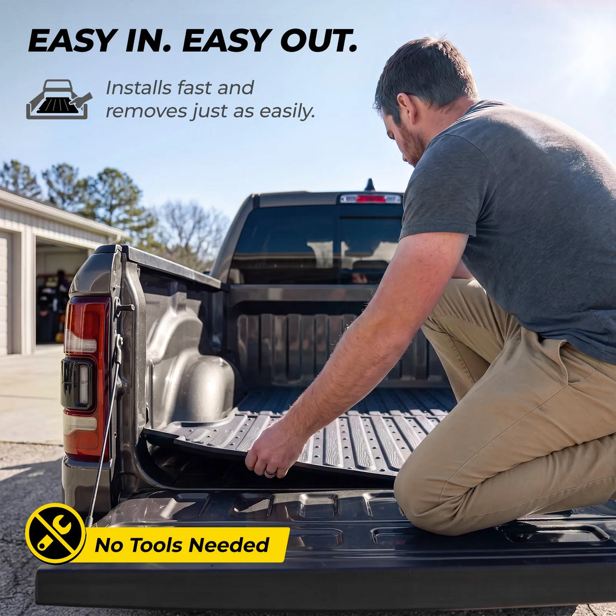 3W Truck Bed Mat Compatible with 2022-2026 Ford Maverick Gas & Hybrid Car Accessories Vehicle Perfectly Flush All Weather Protection TPE Heavy Duty Pickup Car Bed Cargo Mat