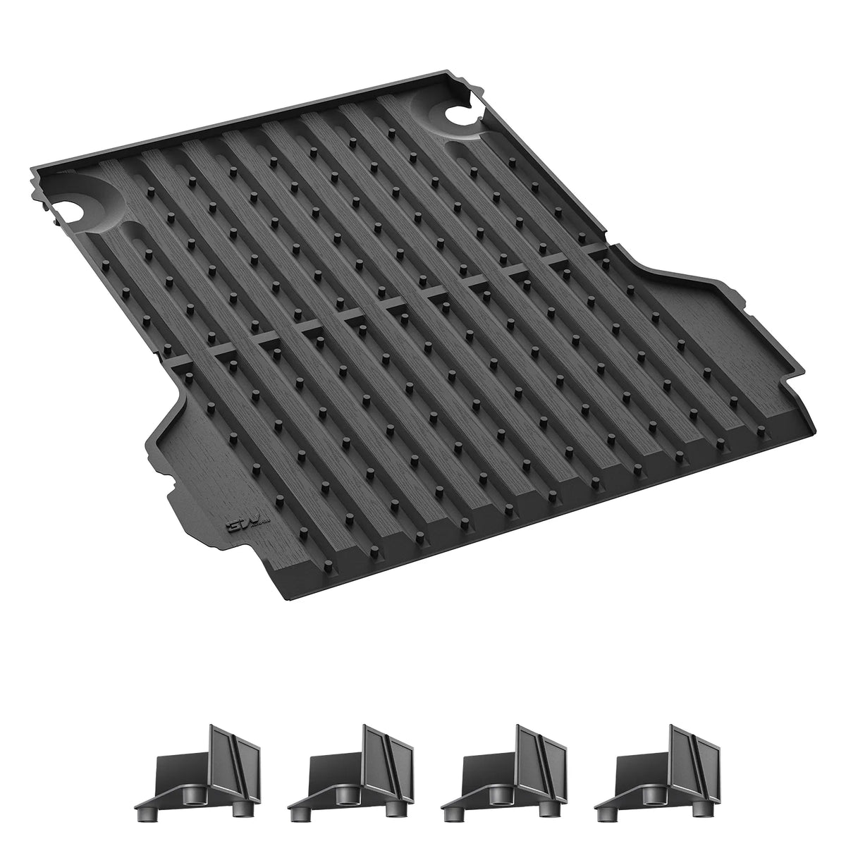3W Truck Bed Mat Compatible with 2022-2026 Ford Maverick Gas & Hybrid Car Accessories Vehicle Perfectly Flush All Weather Protection TPE Heavy Duty Pickup Car Bed Cargo Mat