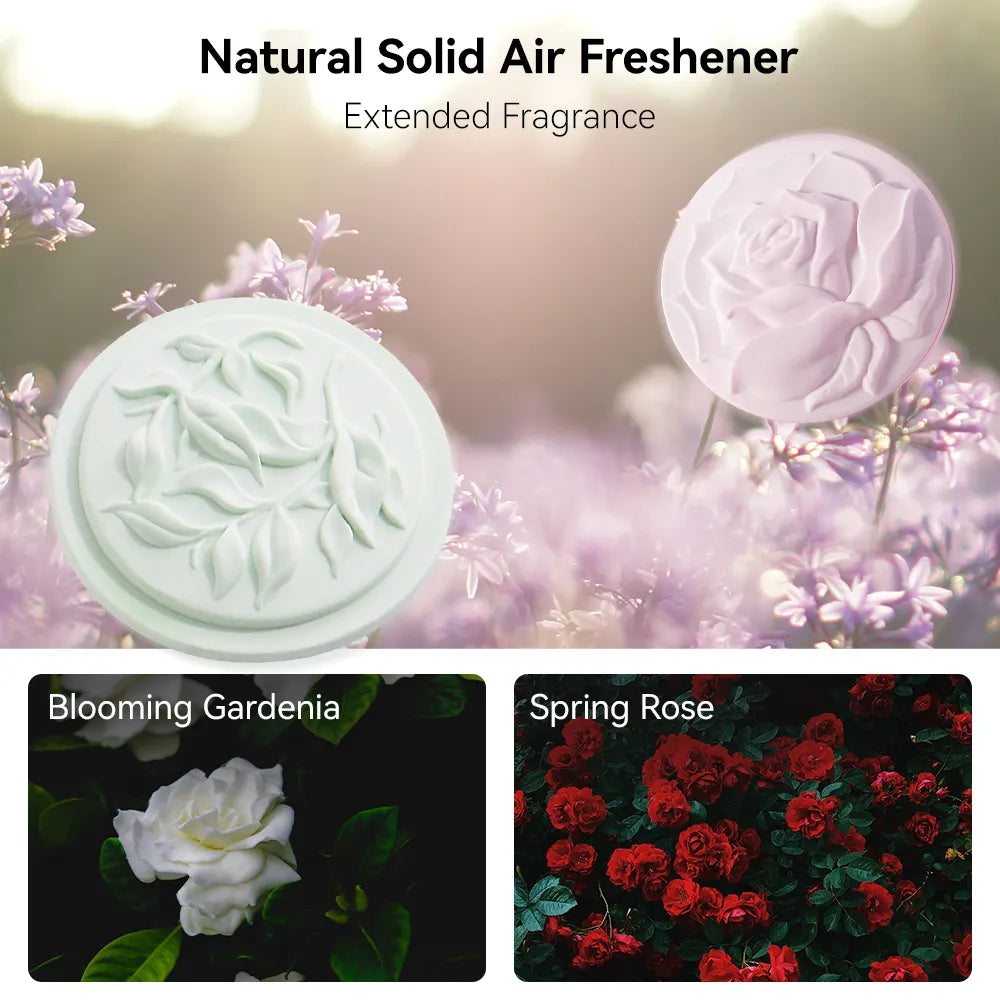 3W Hanging Car Air Freshener Diffuser  with Natural Essential Oils Silicone-protected edges Magnetic closure for easy attachment and removal Long-lasting fragrance