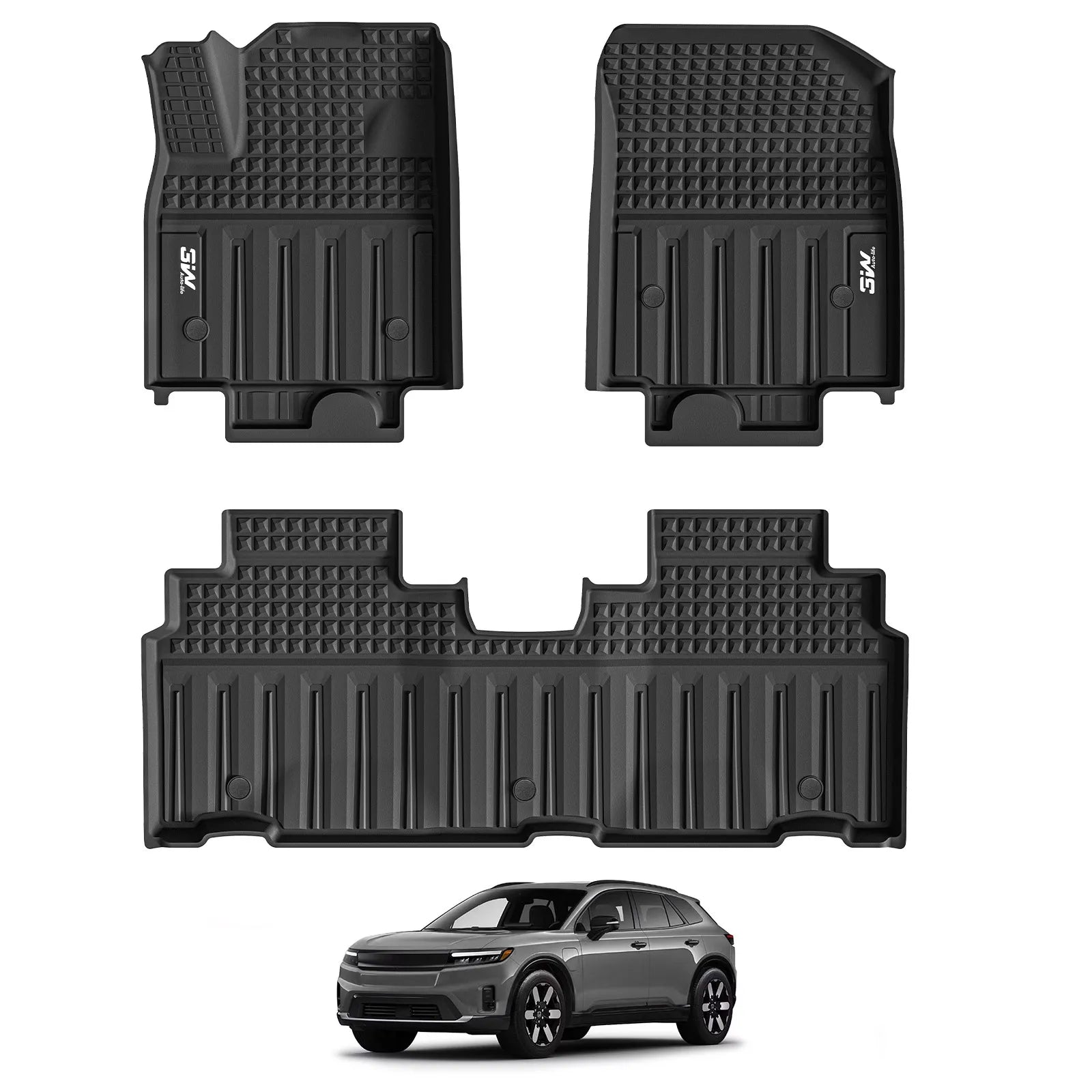 Floor Mats for Honda Prologue/Chevrolet Blazer EV 2026-2024 & Cadillac Lyriq 2026-2023 All Weather TPE Custom Fit Floor Liners Cover Protector for Honda Prologue Accessories, Black