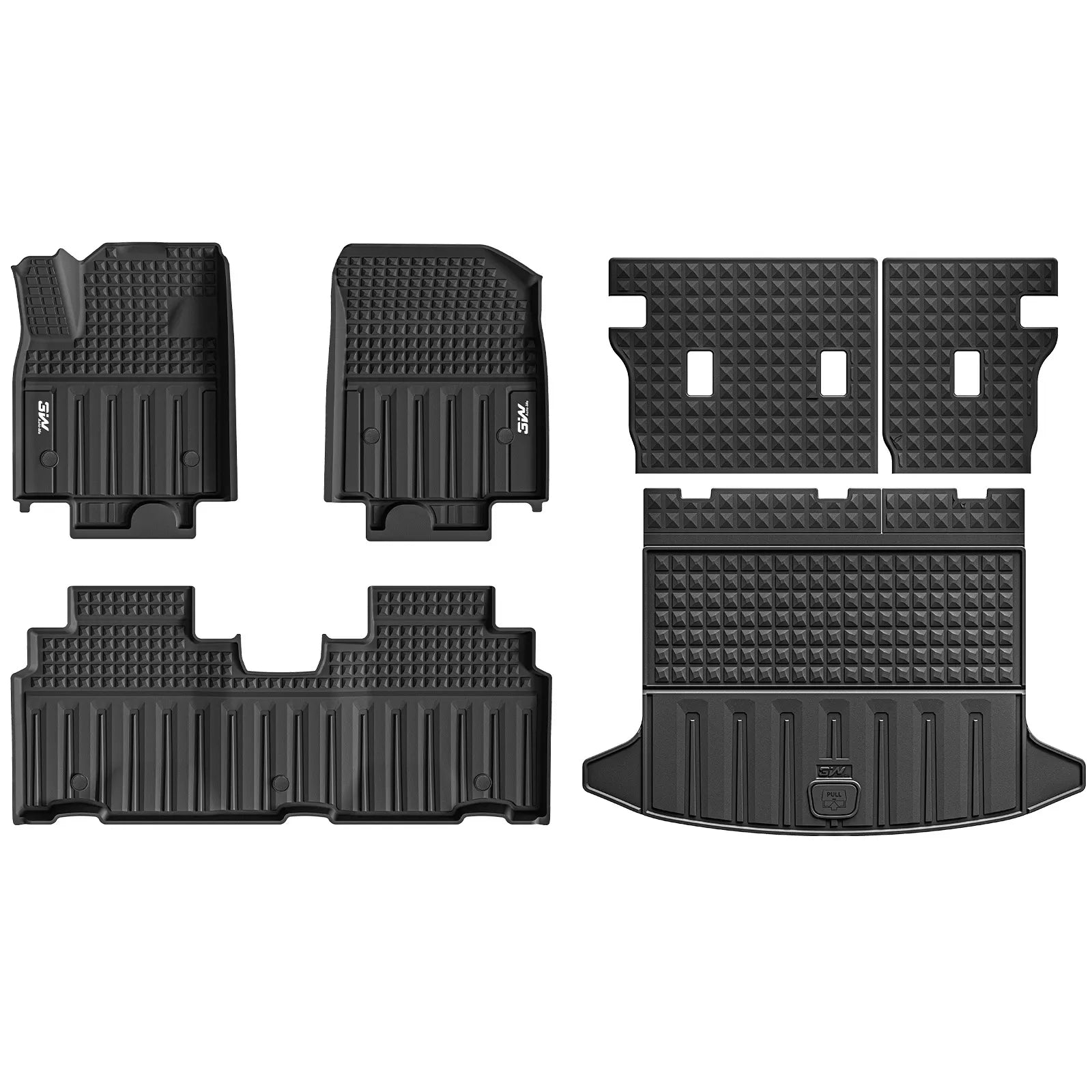 Floor Mats & Cargo Liner for 2024 2025 2026 Honda Prologue & Chevrolet Blazer EV, All Weather Protection Car Mats with Backrest Mat, Back Seat Cover Protector for 2025 Prologue Accessories, Black