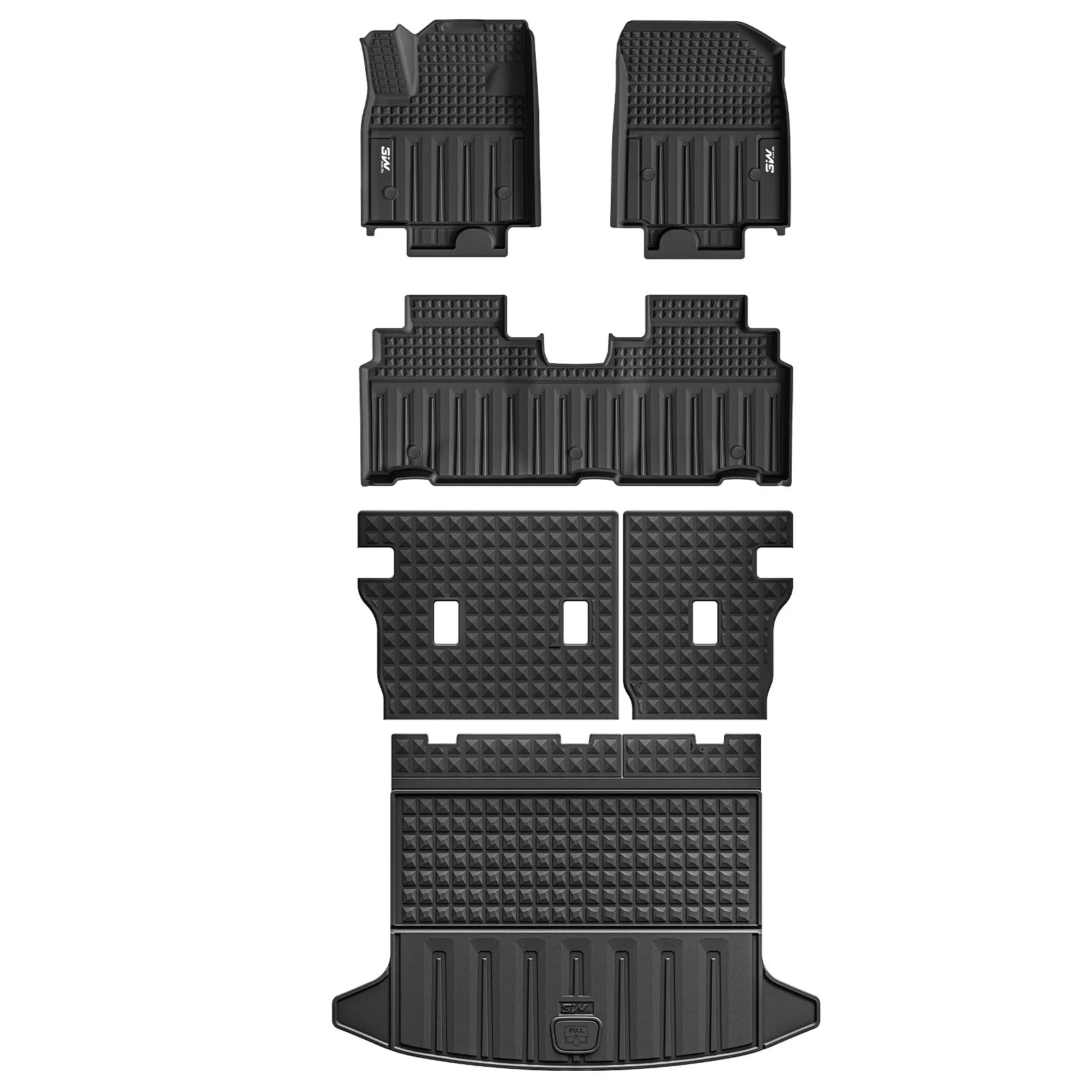 Floor Mats & Cargo Liner for 2024 2025 2026 Honda Prologue & Chevrolet Blazer EV, All Weather Protection Car Mats with Backrest Mat, Back Seat Cover Protector for 2025 Prologue Accessories, Black