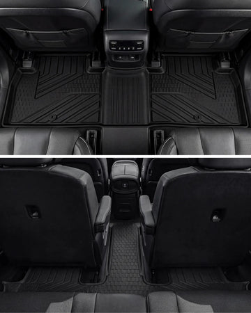 3W Hyundai Palisade 7&8 Seats 2026 (Only Gasoline Model) Custom Floor Mats/ Cargo Liner/ Seat Back Protector Thorex™ All-Weather Protection
