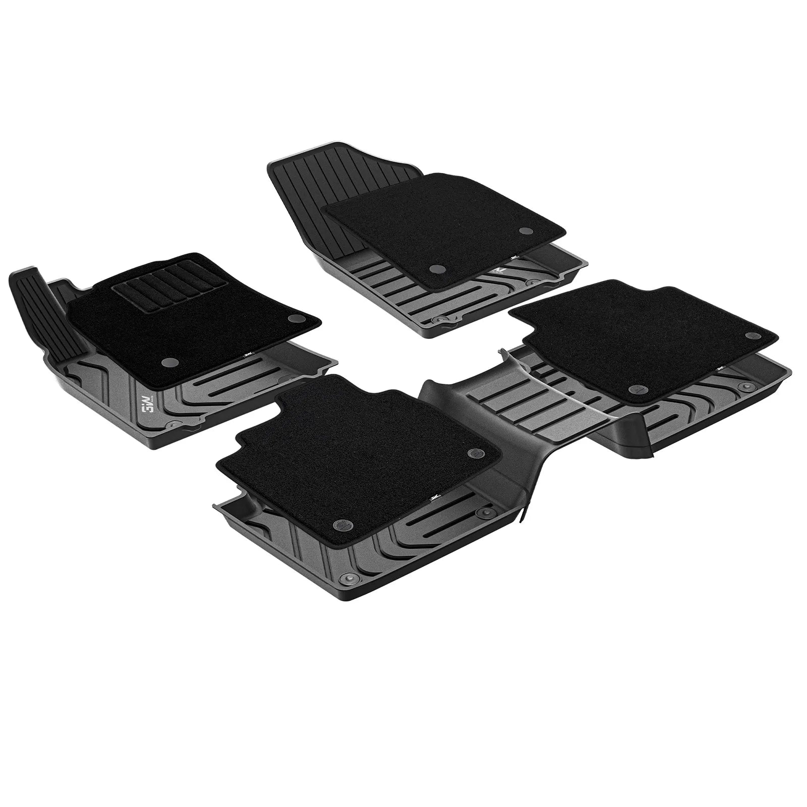 3W LEXUS ES 2019-2025 ES350 ES300h Custom Floor Mats Front Wheel Drive Thorex™ All-Weather Protection - 3Wliners