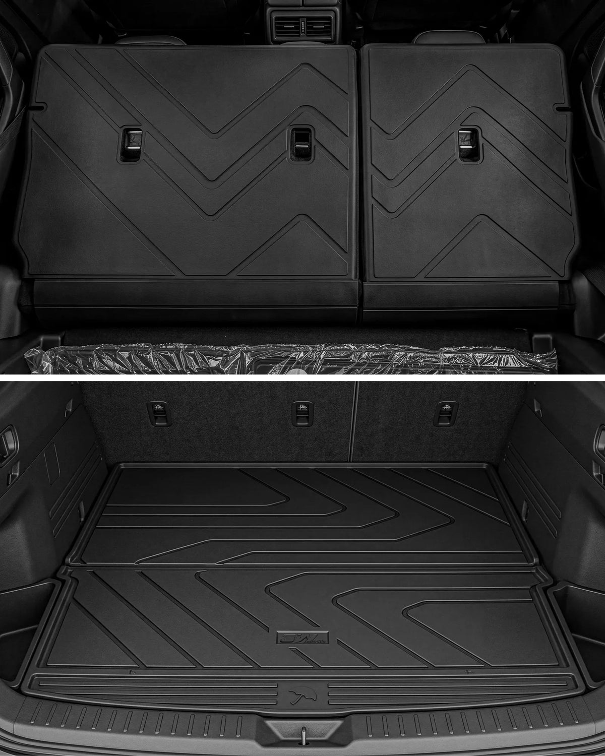 3W Floor Mats & Cargo Liner Fit Mazda CX-50 2023 2024 2025 (Not for Hybrid), TPE All Weather Liners Full Set Mazda CX 50 Accessories All Season Guard Odorless Anti-Slip Black