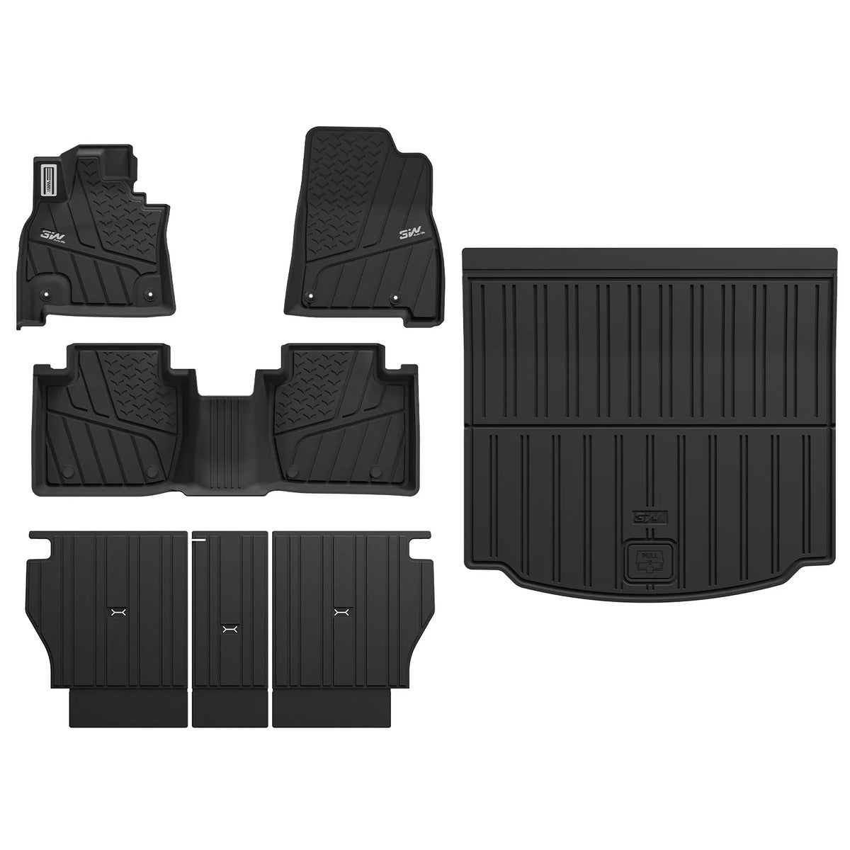 3W  2026-2027 Mazda CX-5 Floor Mats & Cargo Mat & Backrest Mats Thorex™ All-Weather Protection (Gasoline Only)