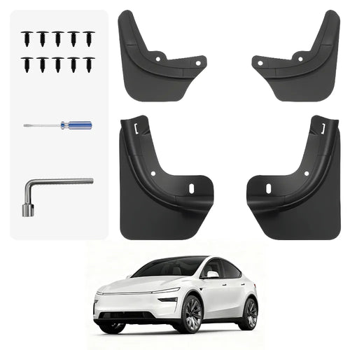 3W Mud Flaps For Tesla Model Y Juniper 2025-2026 4PCS Car Accessories Protect Paint No Drilling Required