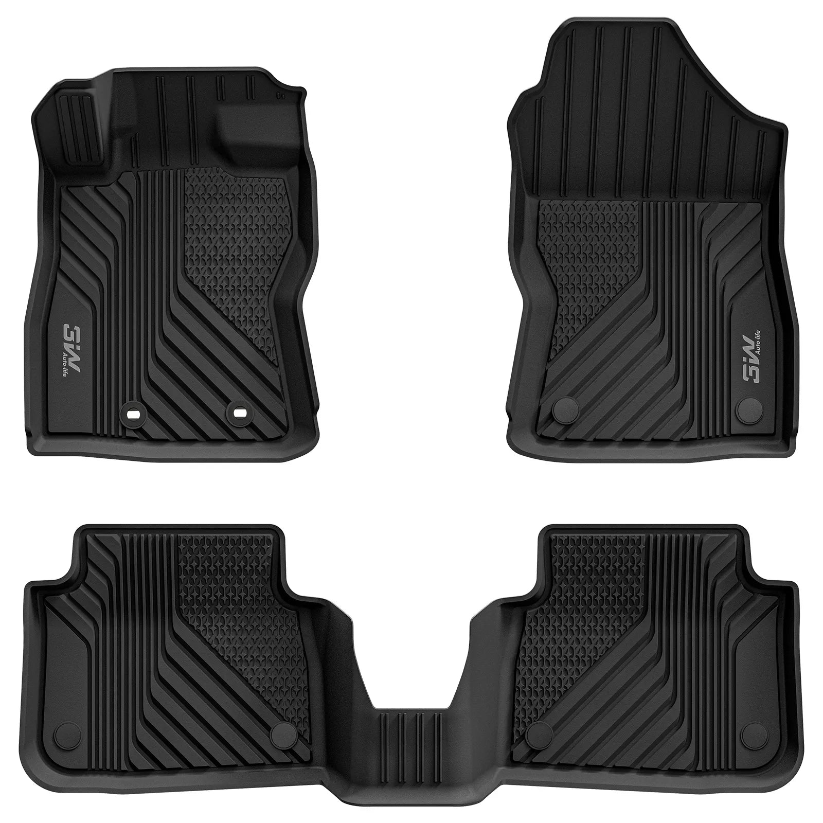 3W Floor Mats & Cargo Liner Fit for 2024 2025 2026 Subaru Crosstrek/2024 2025 2026 Subaru Impreza, All Weather TPE Car Liner Custom Fit for Crosstrek & Impreza Accessories (NOT for Hybrid)
