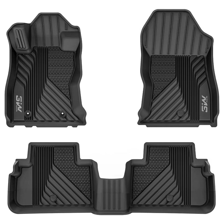 3W Subaru Forester 2019-2024 Custom Floor Mats TPE Material & All-Weather Protection Vehicles & Parts 3Wliners 2019-2024 Forester 2019-2024 1st&2nd Row Mats