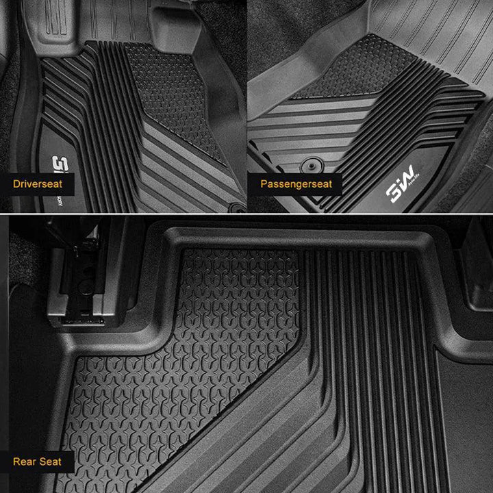 3W Subaru Forester 2019-2024 Custom Floor Mats TPE Material & All-Weather Protection Vehicles & Parts 3Wliners 2019-2024 Forester 2019-2024 1st&2nd Row Mats