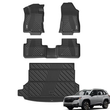 3W Subaru Forester 2025-2026 (Not for Hybrid & Wilderness & PHEV) Custom Floor Mats / Trunk Mat Thorex™ All-Weather Protection
