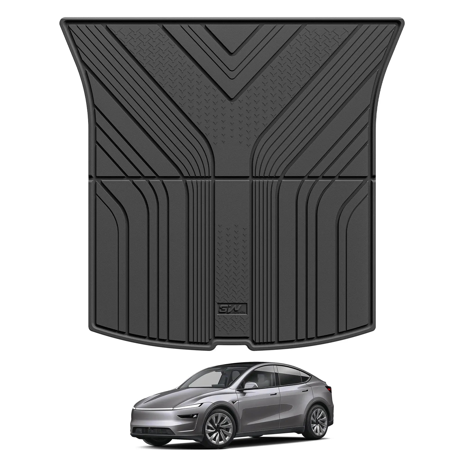 3W Tesla Model Y Juniper Cargo Liner 2025 2026, Rear Trunk Mat, 2025 2026 Model Y Juniper Accessories, TPE Anti-Slip All Weather Odorless Custom Fit