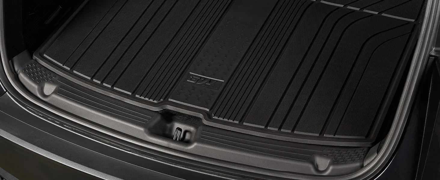 "3W Auto-life premium TPE cargo liner for Tesla trunk, featuring a high-lip edge design for maximum liquid containment and a precision-molded fit to protect the rear storage area.