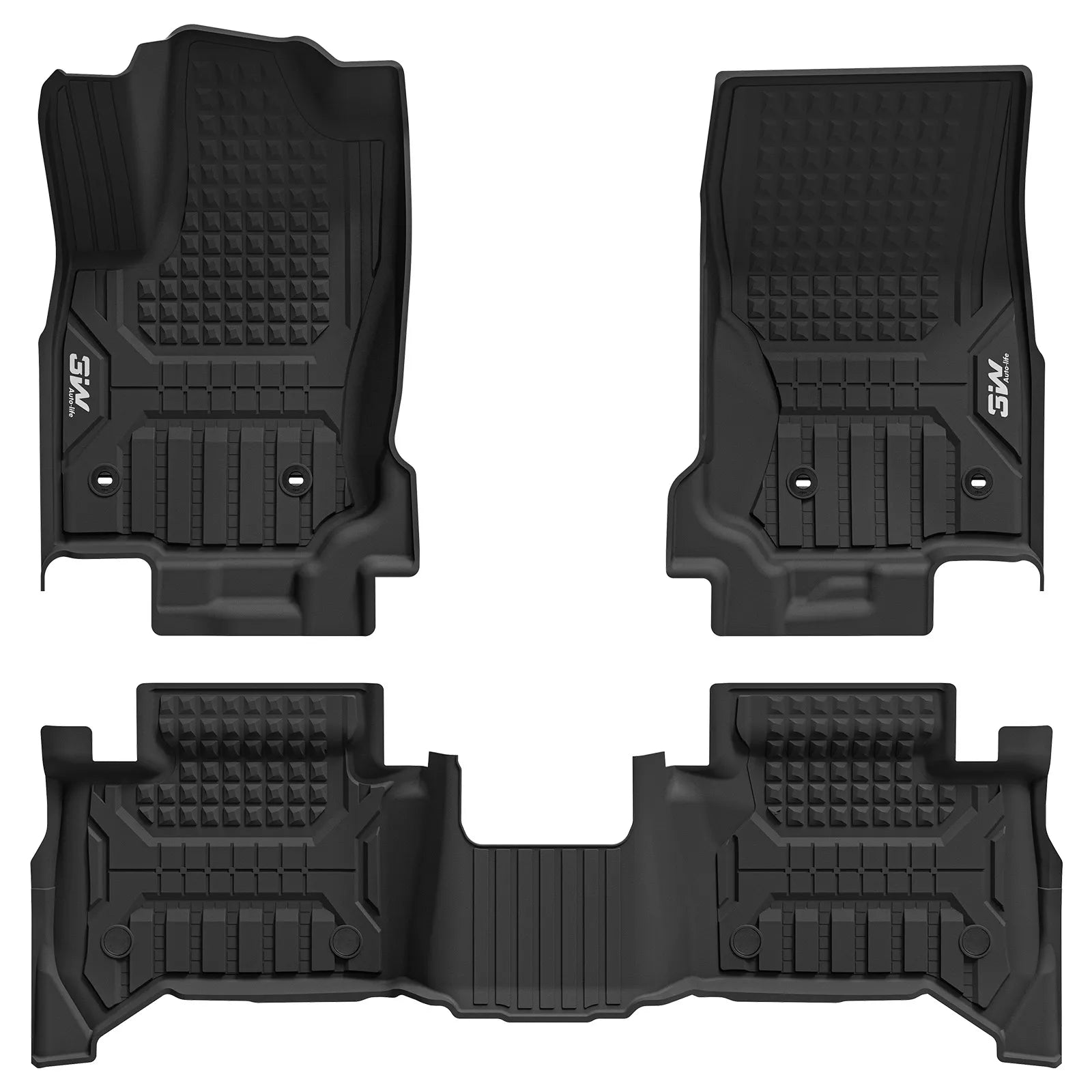 Floor Mats for Toyota 4Runner 2025-2026 Gas Models & 5-Seat Only TPE Car Mats All Weather Protection Custom Fit Easy Clean Durable