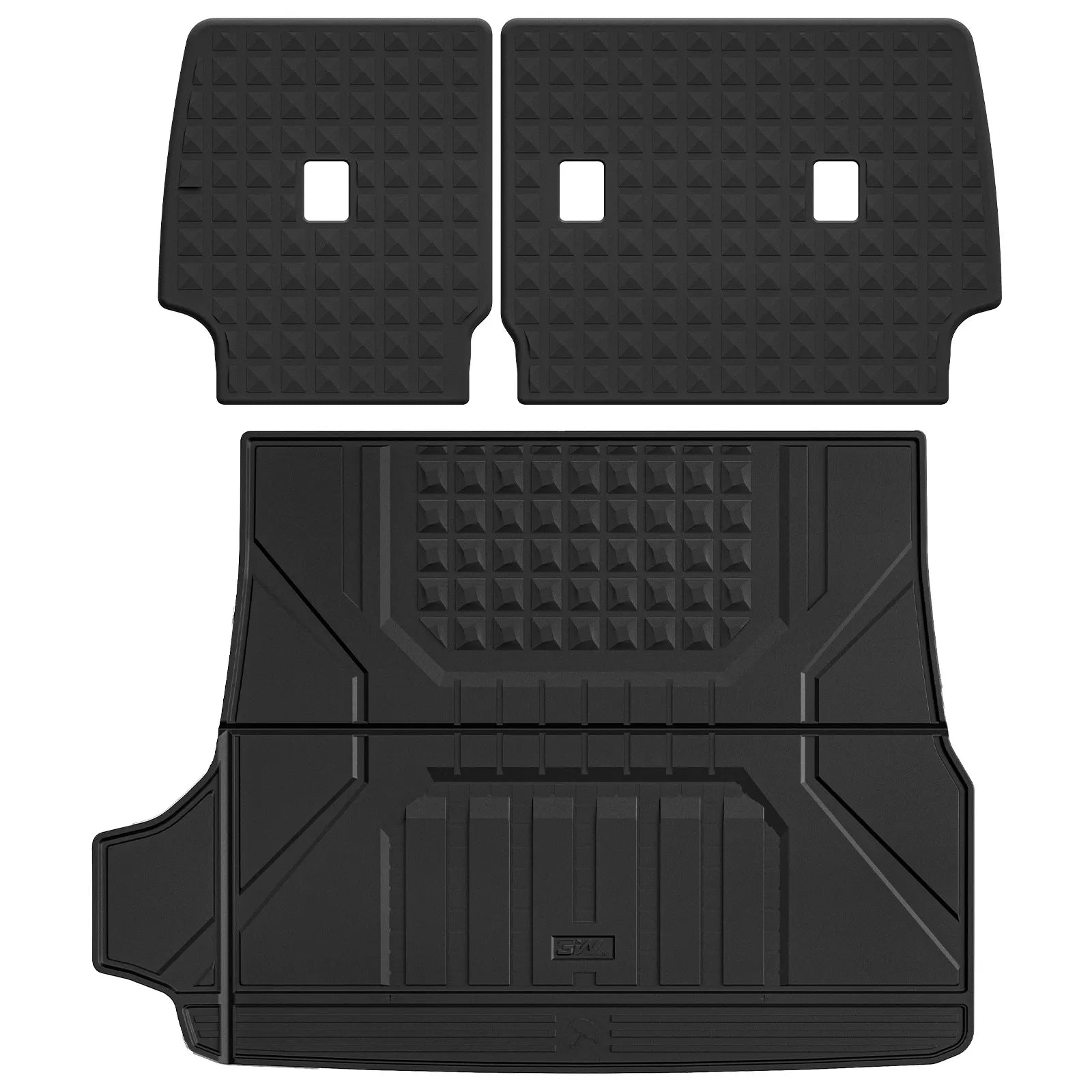 Cargo Liner/ Seat Back Protector Set for Toyota 4Runner 2025-2026 Gas Models & 5-Seat Only TPE Car Mats All Weather Protection Custom Fit Easy Clean Durable