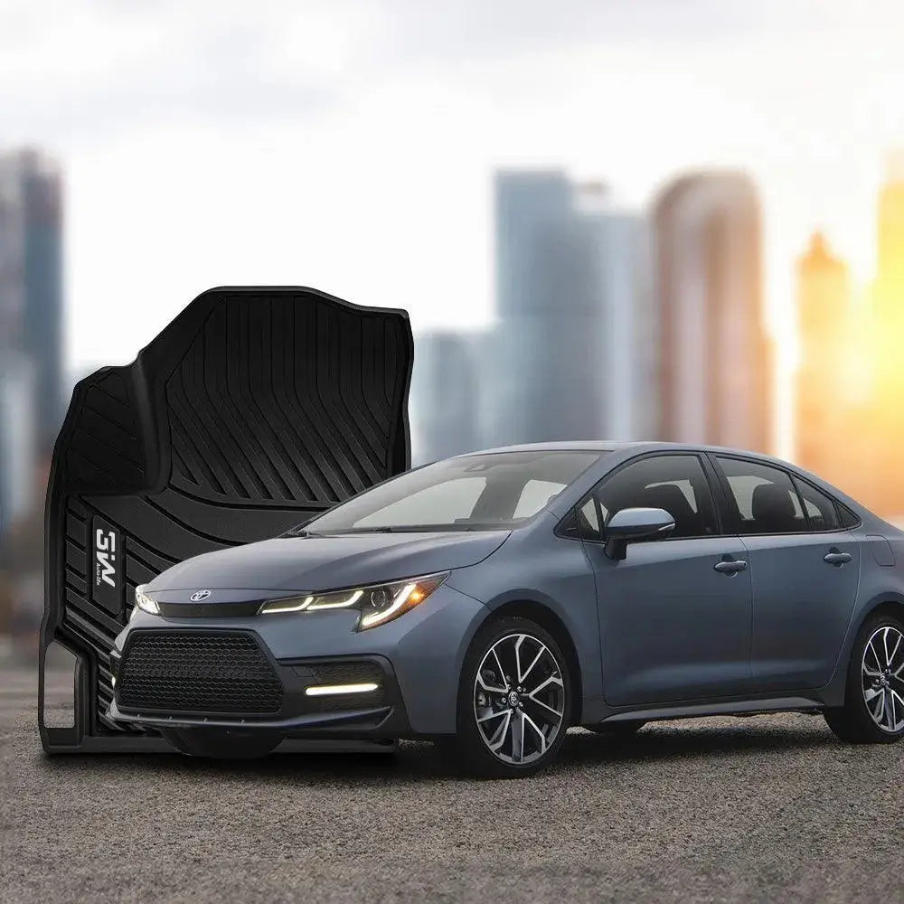 3W Toyota Corolla Sedan (Not for Cross or Hatchback) 2020-2025 Custom Floor Mats Thorex™ All-Weather Protection - 3Wliners