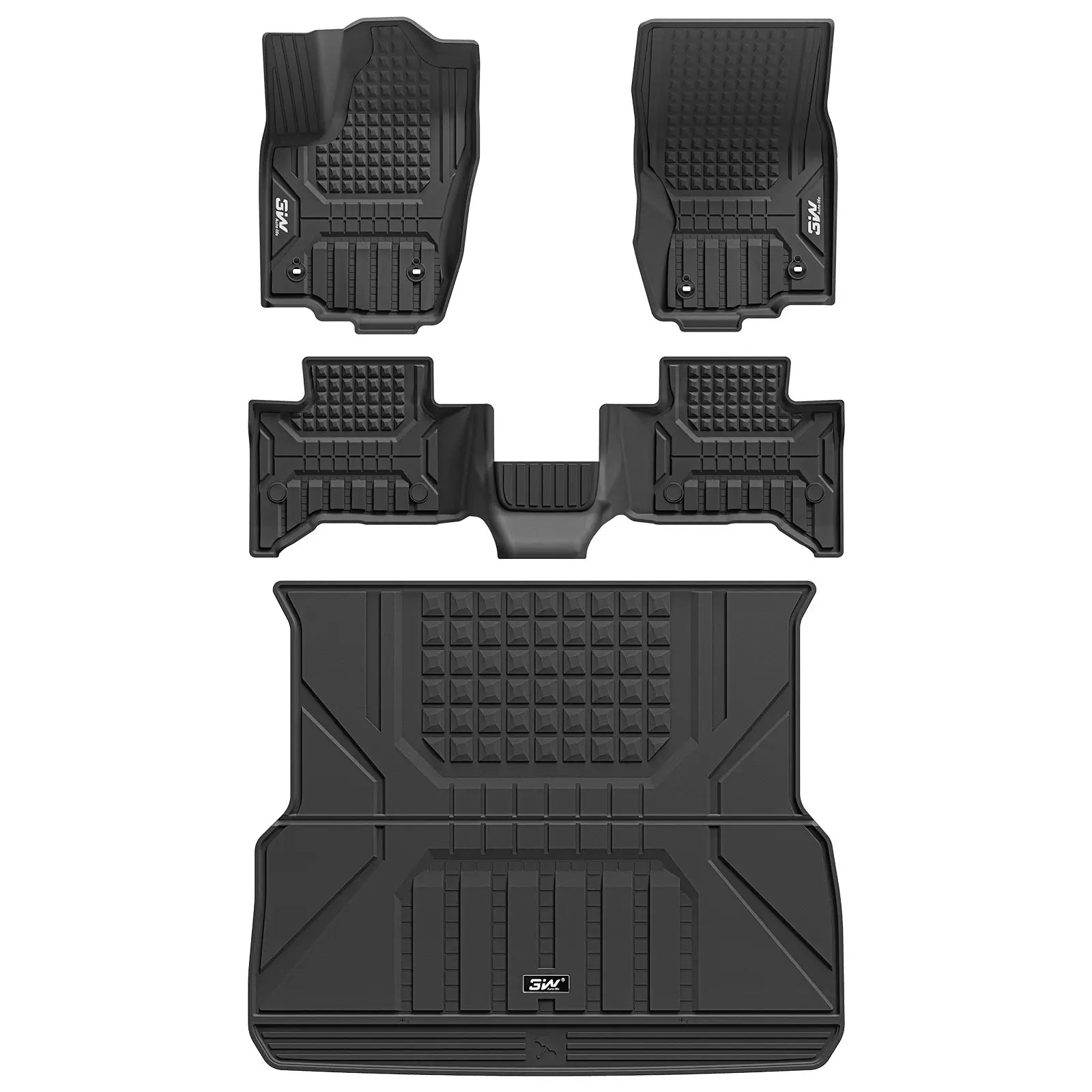 3W Toyota Land Cruiser 250  2024-2025 Custom Floor mats & Cargo Liner Thorex™ All-Weather Protection - 3Wliners