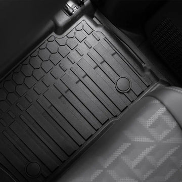 3W Toyota Tacoma 2024-2025 (Double Cab, Automatic Transmission) (Not for Hybrid) Floor Mats TPE All Weather Custom Fit
