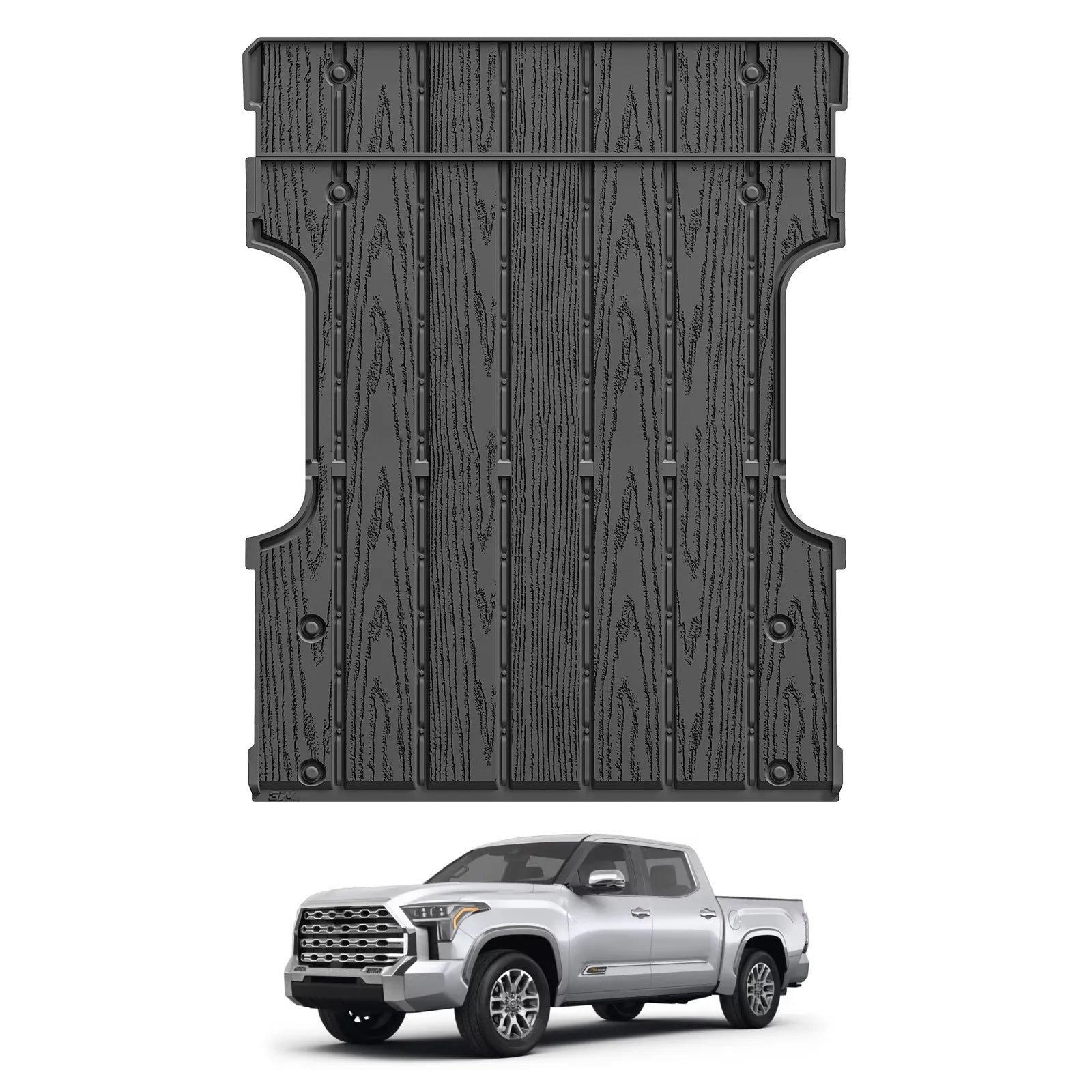 3W Truck Bed Mat for Toyota Tundra 2022-2026, Heavy Duty Tundra Accessories TPE Truck Bed Liner, All Weather Pickup Truck Bed Protection(Fit 6.5FT/6.5'Bed Mat)