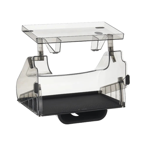 3W Under Screen Storage Organizer For Tesla Model 3 Highland 2024-2025/ Y Juniper 2025-2026 Hidden Magnetic Center Console Organizer Tray Front Air Inlet Vent Grille Cover Replacement Car Accessories