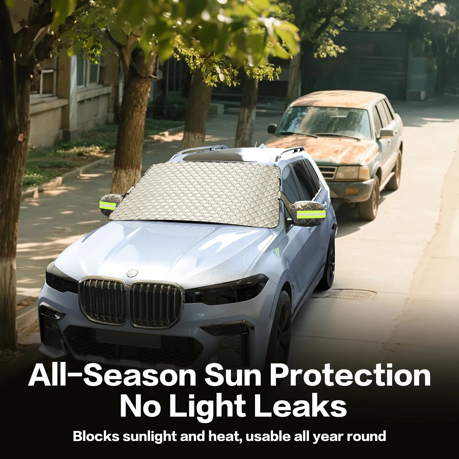 3W Windshield Cover for Ice and Snow  Universal Fit for Car, SUV, Truck and Van,Graphene-Insulated,Triple-Layer Warmth, Universal Fit, UV Protection Car Accesories