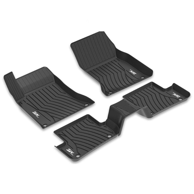 3W Mercedes-Benz CLA 2014-2019 Custom Floor Mats TPE Material & All-Weather Protection Vehicles & Parts 3Wliners 2014-2019 CLA 2014-2019 1st&2nd Row Mats