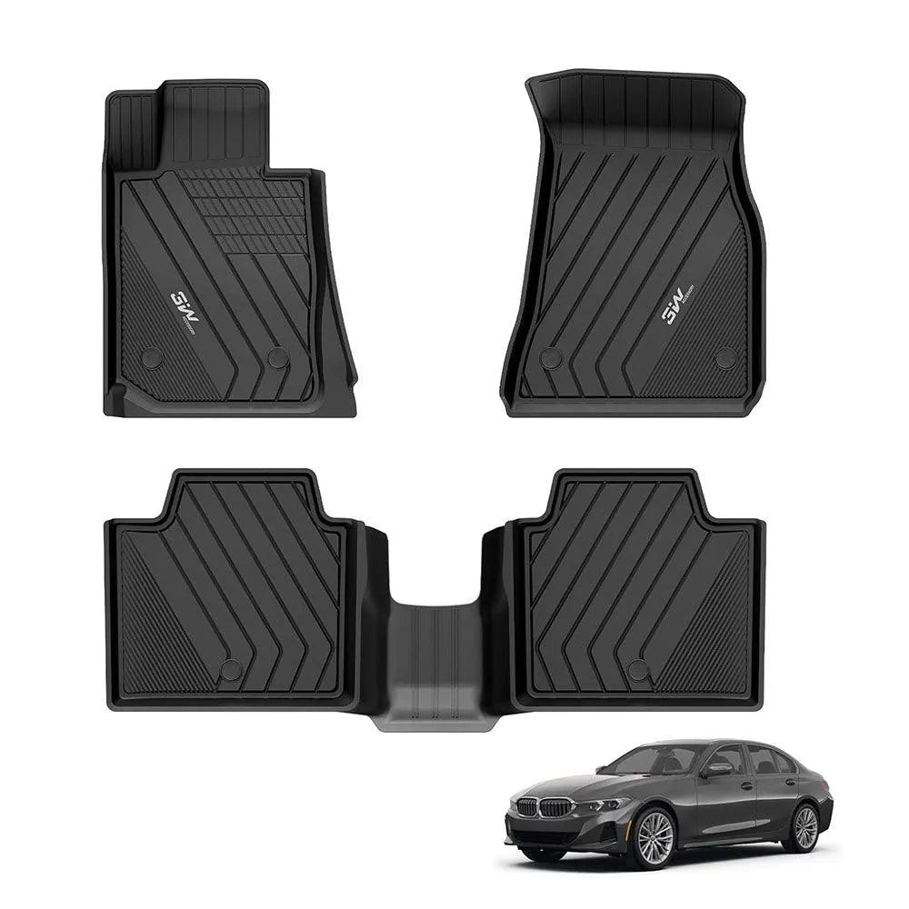 3W BMW 2019-2025 G20 BMW 3 Series 330i 330e Sedan (NOT for GT) Custom Floor Mats Thorex™ All-Weather Protection