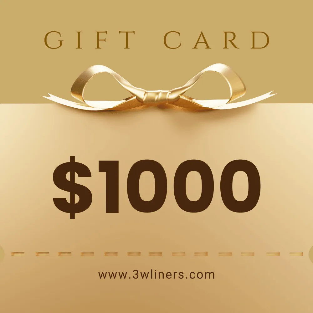 3W Gift Card $1000 3Wliners $1000