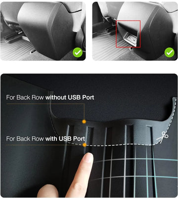 3W Honda Civic 2022-2025 (Not Fit Hybrid/Manual/Hatchback) Custom Floor Mats Cargo Liner TPE Material & All-Weather Protection